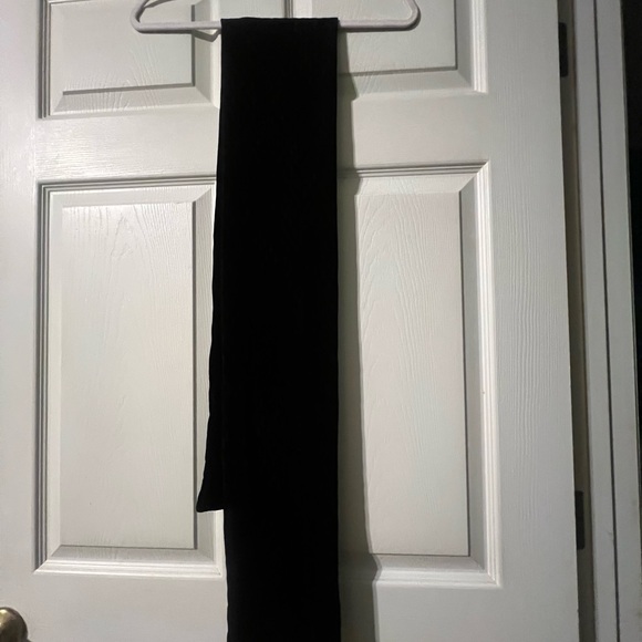 Accessories - Black Long Plush Scarf